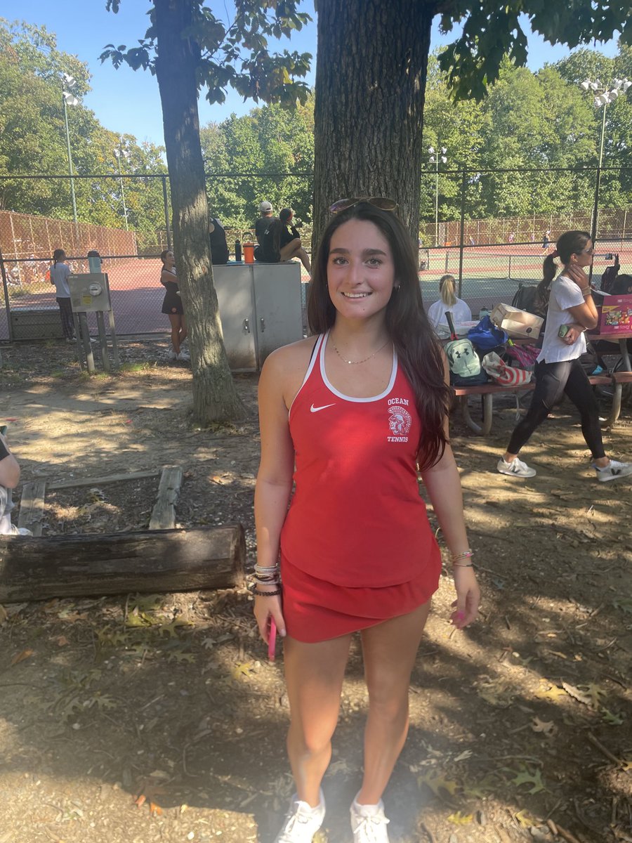 OceanTennis's tweet photo. Julia Fiorentino wins the first round of the Monmouth County Tournament vs St Rose. https://t.co/73NxyuxJUw