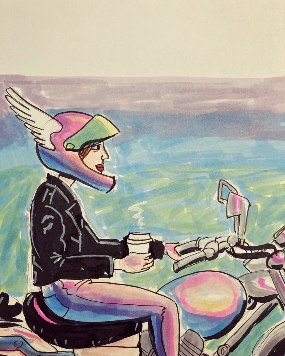 #inktober2023dream #copicmarkers #inktober2023 Day 1: Dream Knight of Cups is the Dreamer of the tarot deck Inspired by Isabella Rotman tarot deck