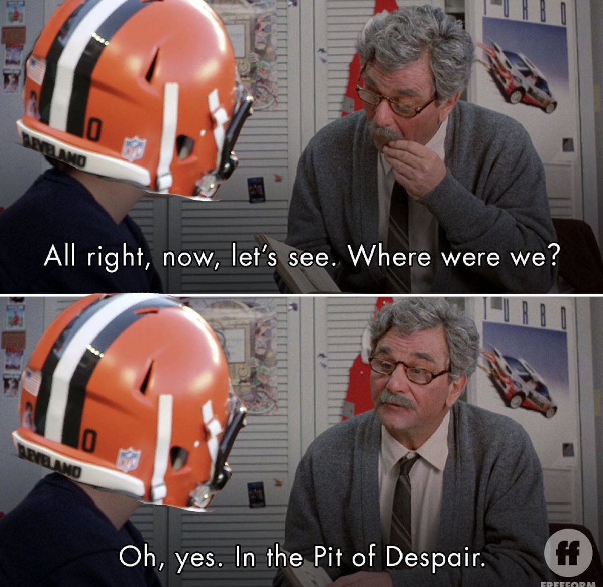 “The Browns take over on offense”