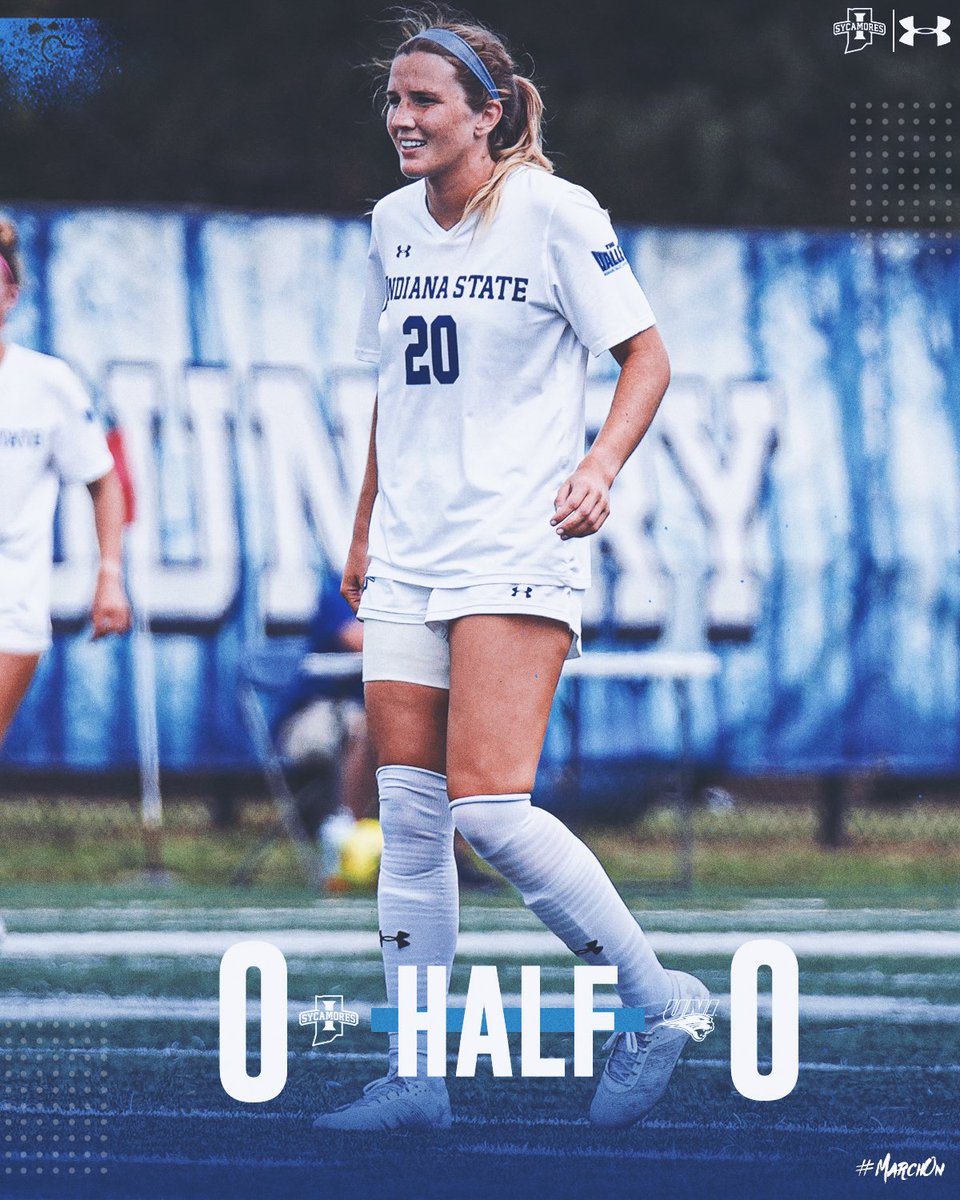 HALF | ISU 0, UNI 0

Sycamores-Panthers keep it a scoreless battle in the first half.

UNI out-shooting ISU 12-4 through the first 45 minutes with <a href="/Maddieal01/">Maddie Alexander</a> posting four saves.

<a href="/_sashathompsonn/">sasha thompson</a> one of four Sycamores with shots in the first half

#MarchOn