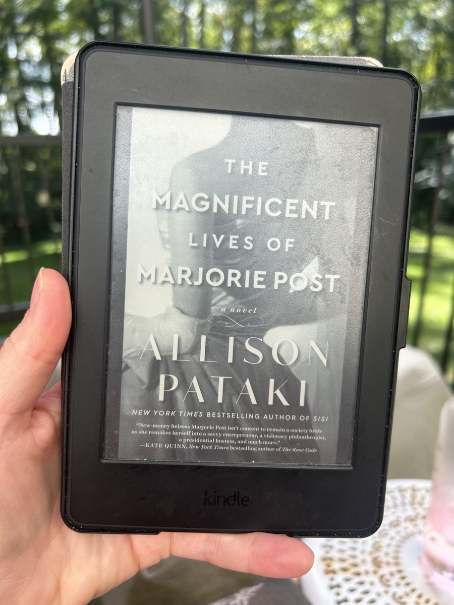 MMFinck's tweet image. I just started this. It grabbed me from the first page. Extremely voicey. 5% in, I already want to be friends with and learn all about Marjorie Post. ⁦@AllisonPataki⁩ #bookrec #amreading #bookclub
