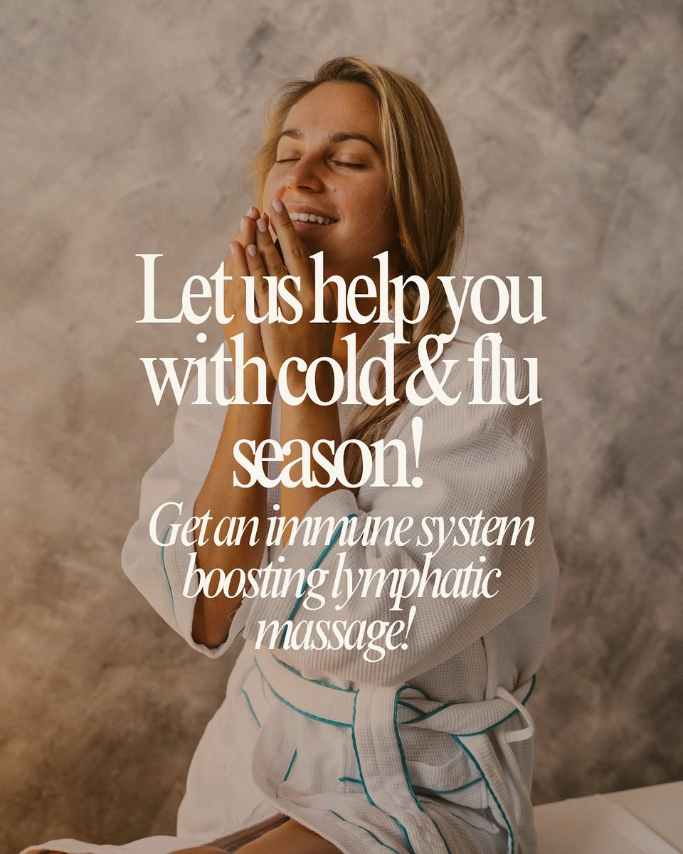 nancyw2810's tweet image. Get your lymphatic system boosted for cold and flu season! 😷🦠

Now is the best time to come in for an immune system boosting lymphatic massage! 🤗

#immunesystem #lymphaticmassage #coldandfluseason #lymphaticboost #lymphatichealingcenter #scottsdale #Arizona