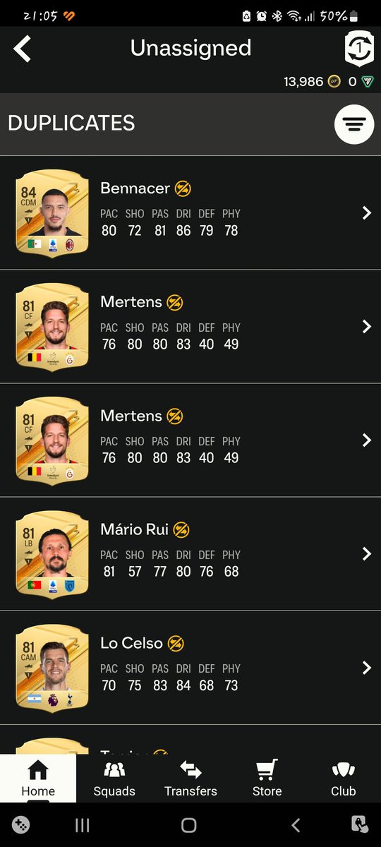 Why i dont take the special mertens??? #EAFC24