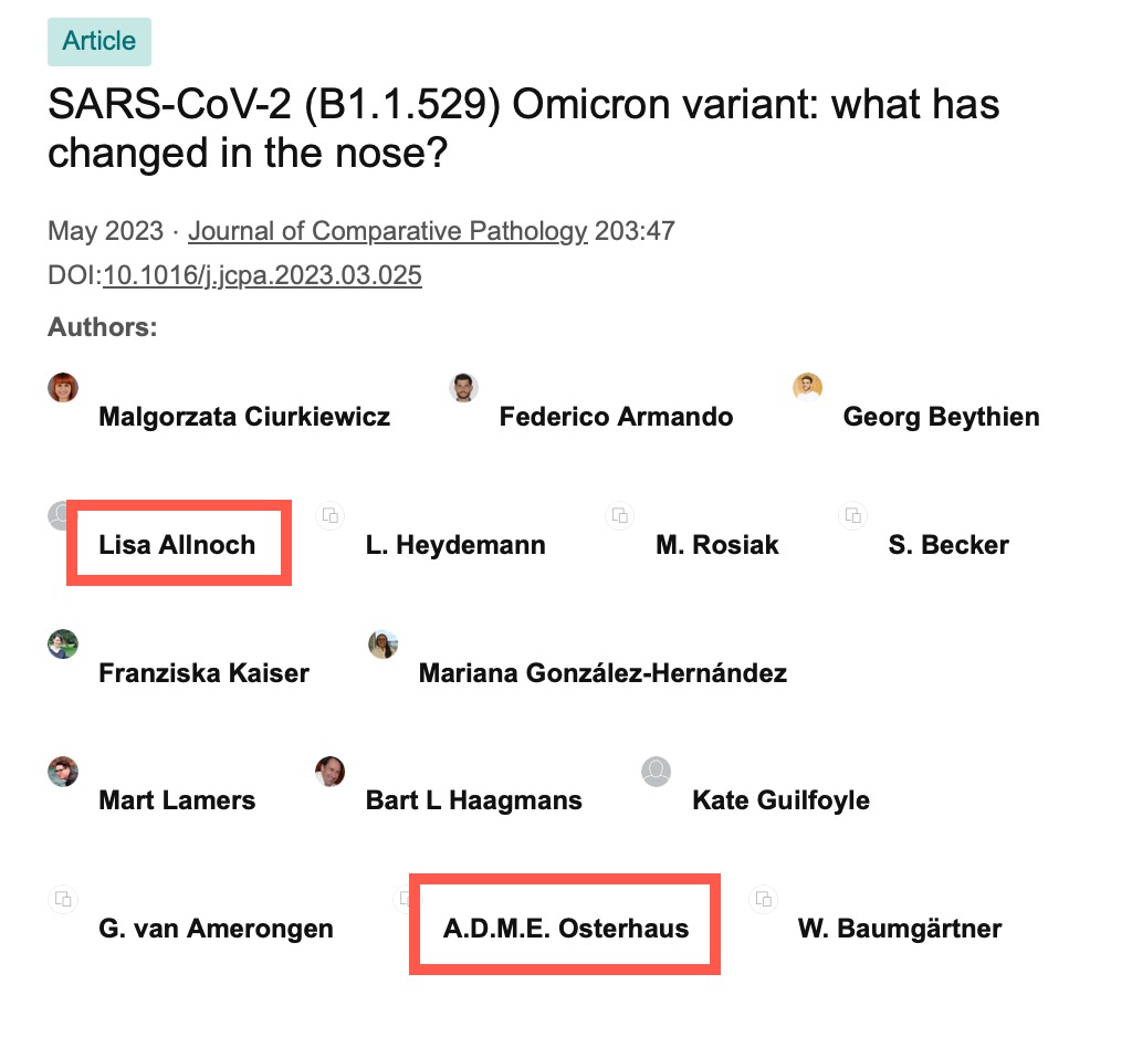 FrauHodl's tweet photo. Albert –– "Ab" –– Osterhaus is extremely important because he not only an emeritus Professor of Virology at Erasmus University Rotterdam but he is also at the University of Veterinary Medicine in Hannover (TiHo).
He has published with at least one BioNTech employee – Lisa Allnoch – about SARS-CoV-2.
➡️ https://t.co/finRwElGMT
Hannover is important because of Ursula von der Leyen's husband and his companies there. 🇪🇺