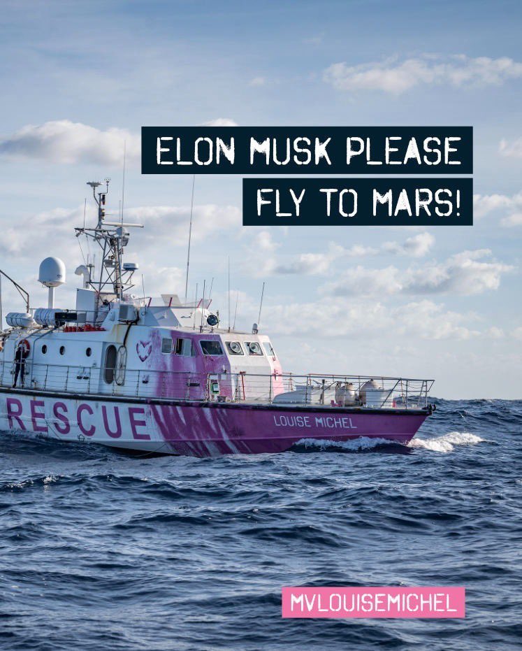 To <a href="/elonmusk/">Elon Musk</a>, 
Believe us, we are not taking a single cent from any European Governments who continue to violate fundamental human rights. The right to a life in safety. Not everyone has the money to fly to Mars. But please do us all a favour and do it soon! And don't come back!