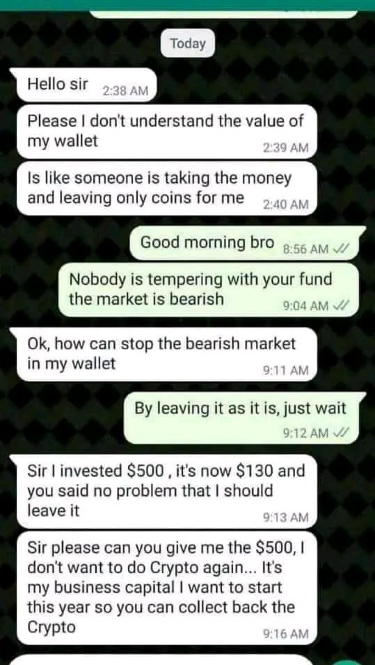 itzprudent's tweet photo. Only the patient makes it in crypto
#waitforbullrun #ilovecypto https://t.co/bh6mwsAnsl