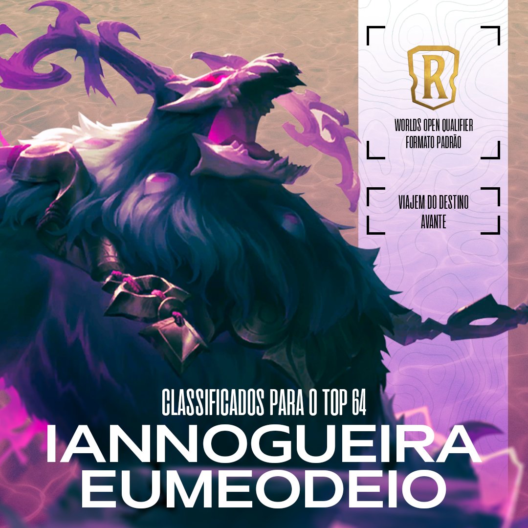 Segundo dia de #RuneterraOpen começando, acompanhe nossas raposas @iannogueira_lor  e EuMeOdeio nas trasmissões
📺twitch.tv/CapitaoSerket
📺twitch.tv/ViktorKav

#GONNT