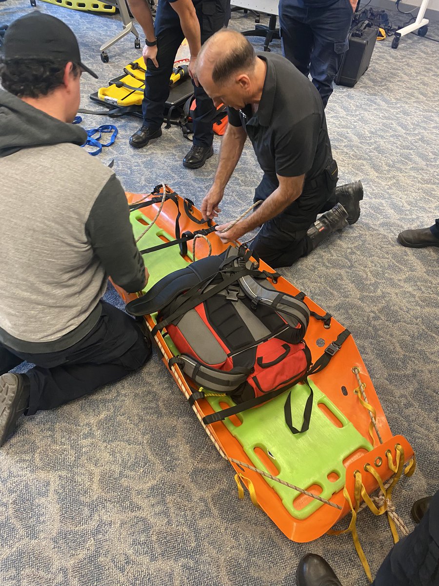 Mission Fire Rescue personnel participated in a two day course this weekend practicing different types of rescue’s dealing with bariatric patients. 
Thank you <a href="/RescueCanada/">RescueCanada</a> for helping our Firefighters improve their skills and preparing us for these rescues.