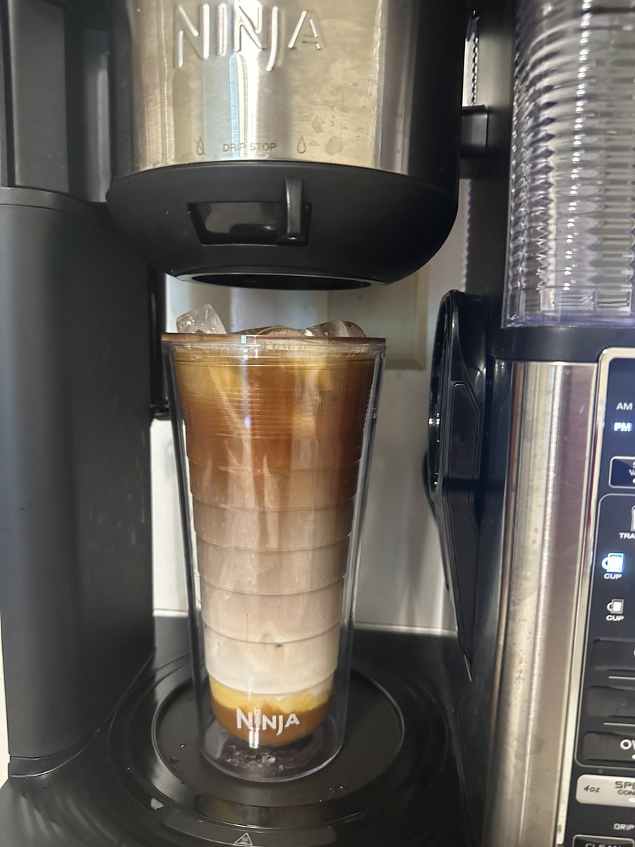 I love my @NinjaCoffeeBar.  Perfect iced macchiato every time.