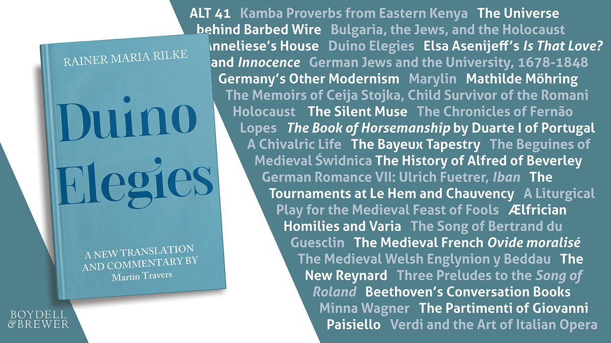 CamdenHseBooks's tweet image. Duino Elegies: A New Translation and Commentary by Martin Travers offers a close reading and an entirely new translation of each of Rilke&apos;s ten elegies, paired with the original German text.

Get 40% off with code BB204 through 02 October: boybrew.co/3o0WPNi
#ITD2023