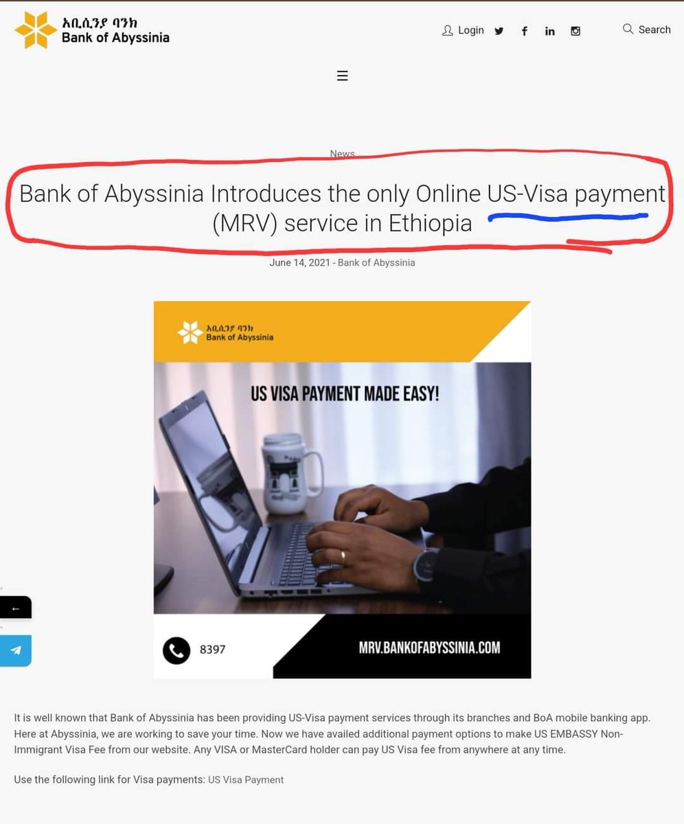 We urge the <a href="/USEmbassyAddis/">U.S. Embassy Addis</a> to reconsider its ties with @Bank_of_Abyssinia, a financial institution that is perceived to have a partisan ethnic &amp; political agenda, potentially contributing to conflicts that may violate the Pretoria COHA and U.S. foreign policy considerations.