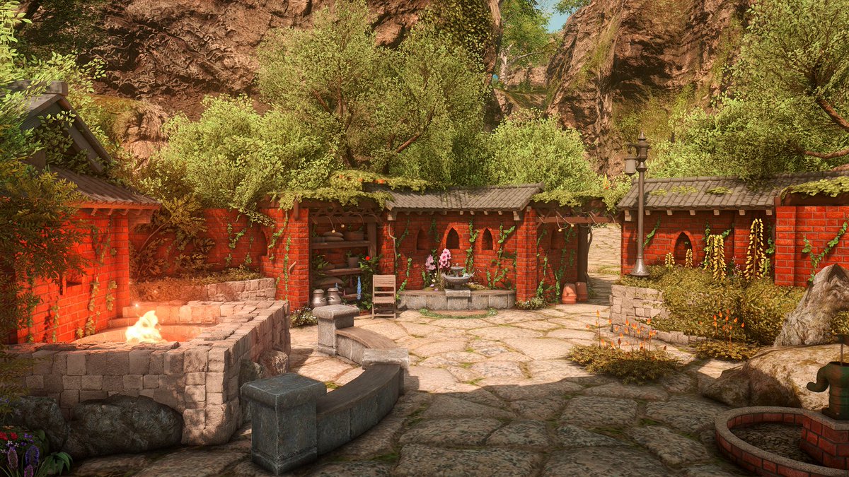 RjorkAskar's tweet photo. Made a European patio for my island before the patch! 🪴☀️

#FF14Housing #FF14ハウジング #FF14 #hgxiv https://t.co/eZQNaEvjm3