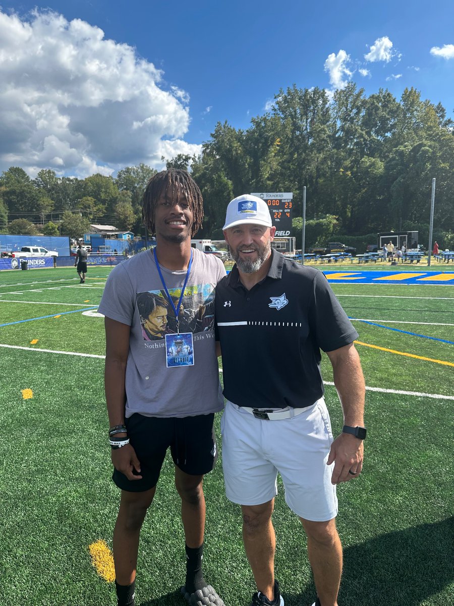 What a great visit yesterday <a href="/LimestoneFB/">Limestone Football</a>! Thank you again for the invite. <a href="/coachfurrey/">Mike Furrey</a> <a href="/DannyWelke/">Coach Danny Welke</a>