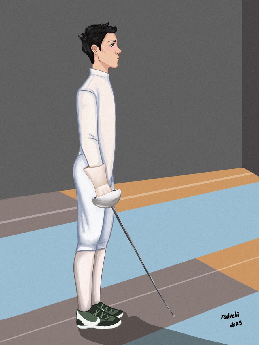 young lockwood in a fencing contest

#lockwoodandco #renewlockwoodandco #anthonylockwood #fencing #epeefencing #art #illustration #digitalart #procreate #drawing #artists #lockwoodandcofanart #fanart