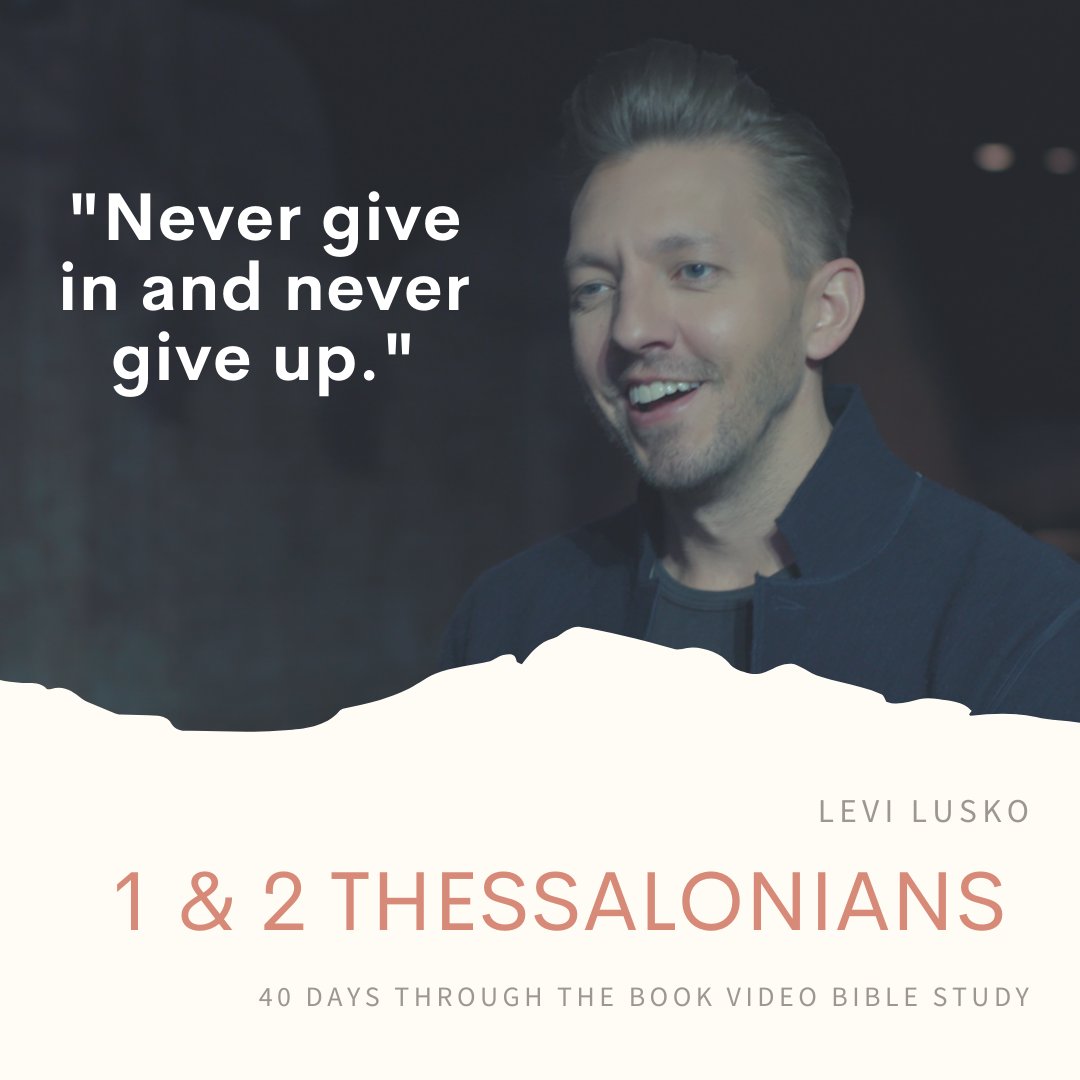 "The devil would love for you to go to a Bible study on Tuesday and go to one on Thursday and go to church on Sunday and write down a ton of notes, but never live any of it out." - Levi Lusko, 1 &amp; 2 THESSALONIANS Bible study >> bit.ly/3P2kisn