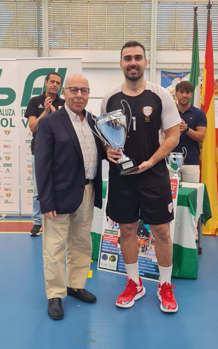 FAVB_'s tweet photo. Unicaja Costa de Almería se proclama Campeón de la Copa Andalucía Masculina "Trofeo Toño Santos" 2023, venciendo en la gran final a un gran CV Utrera. ¡Enhorabuena a ambos equipos por el  gran espectaculo ofrecido!

@DeporteAND
@SuperVoleySpain
@TodovoleySpain https://t.co/MFgbZHS9hf