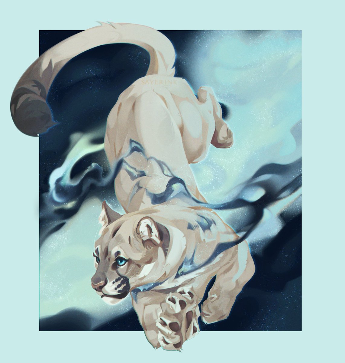 sayerink's tweet image. Standard fullbody, Cougar 💜