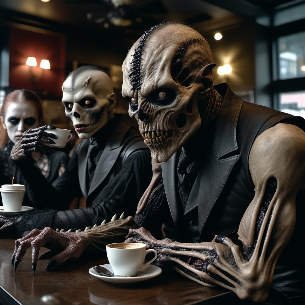 Redjason22's tweet image. Good morning everyone! My day off so prob do some gaming and watch some movies. Hope you all have a great day

#aiart #AIArtistCommunity #horrorcomunity #cofee