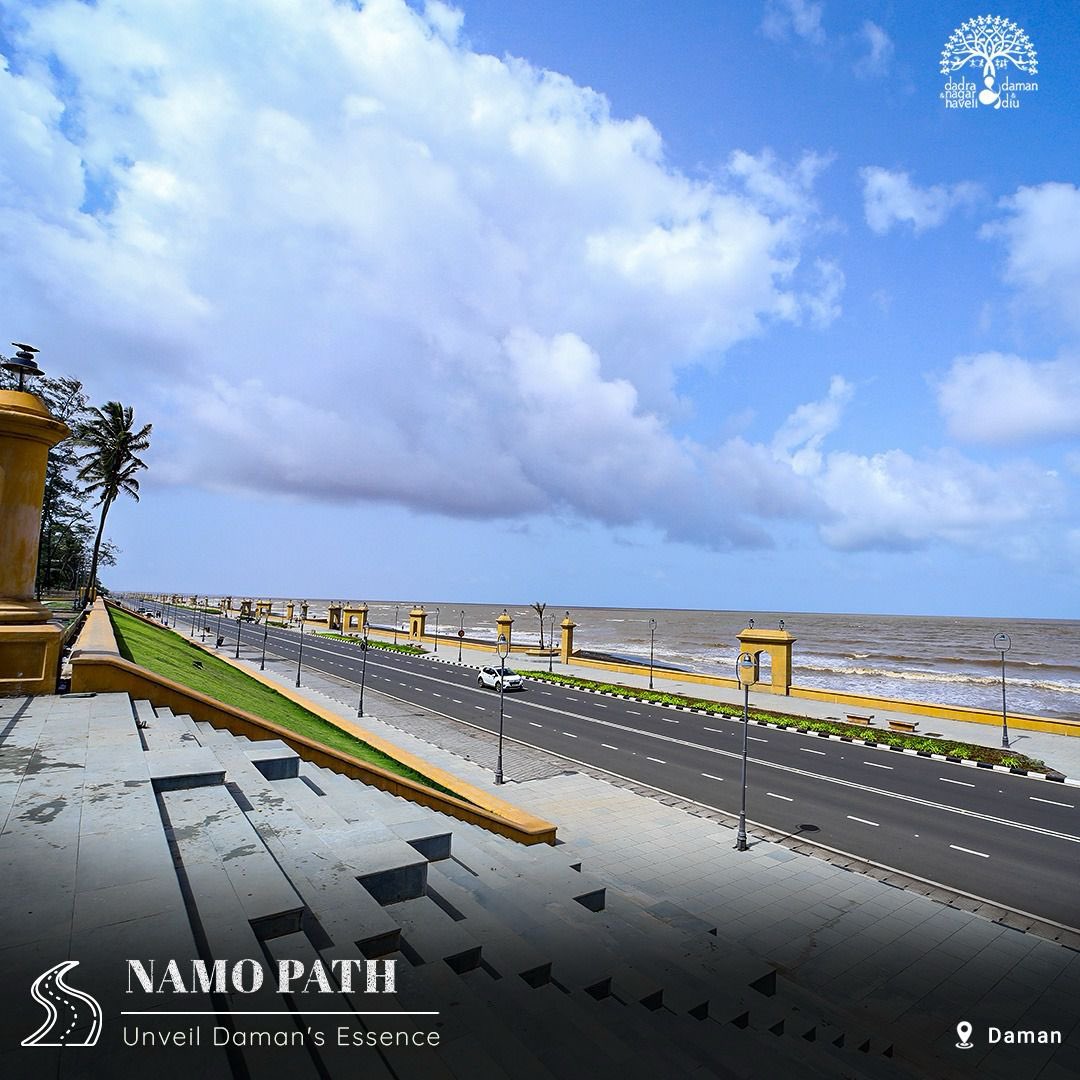 dnhddtourism's tweet photo. Experience the heart and soul of our city at Namo Path, where serenity and elegance meet. With a scenic seafront, enchanting landscape, pristine beaches, and luxurious hotels, it's the perfect place to unwind after a day of city adventures.

#namopath #explorednhdd #dnhddtourism https://t.co/2LMWZL2fEH