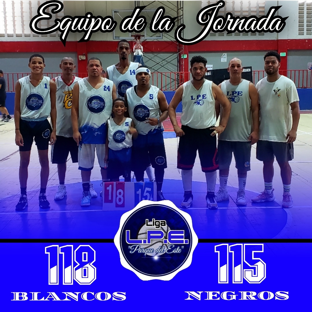 LigaLPE01's tweet photo. JORNADA DE LA LIGA DE BALONCESTO 🏀 PARQUE DEL ESTE L.P.E DE FECHA 📅 SÁBADO 30/9/2023

LA PREMIACION DEL DIA CORRESPONDE AL EQUIPO BLANCO ⚪ EL CUAL DERROTÓ AL EQUIPO NEGRO ⚫ CON MARCADOR DE 118 POR 115 EN UN EMOCIONANTE PARTIDO. https://t.co/MDVhKCCrlH