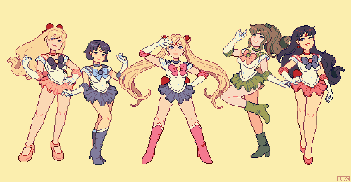 wholesomelux's tweet photo. I believe in pixel art magical girl supremacy 🌙✨ https://t.co/PqBgJCMZeH