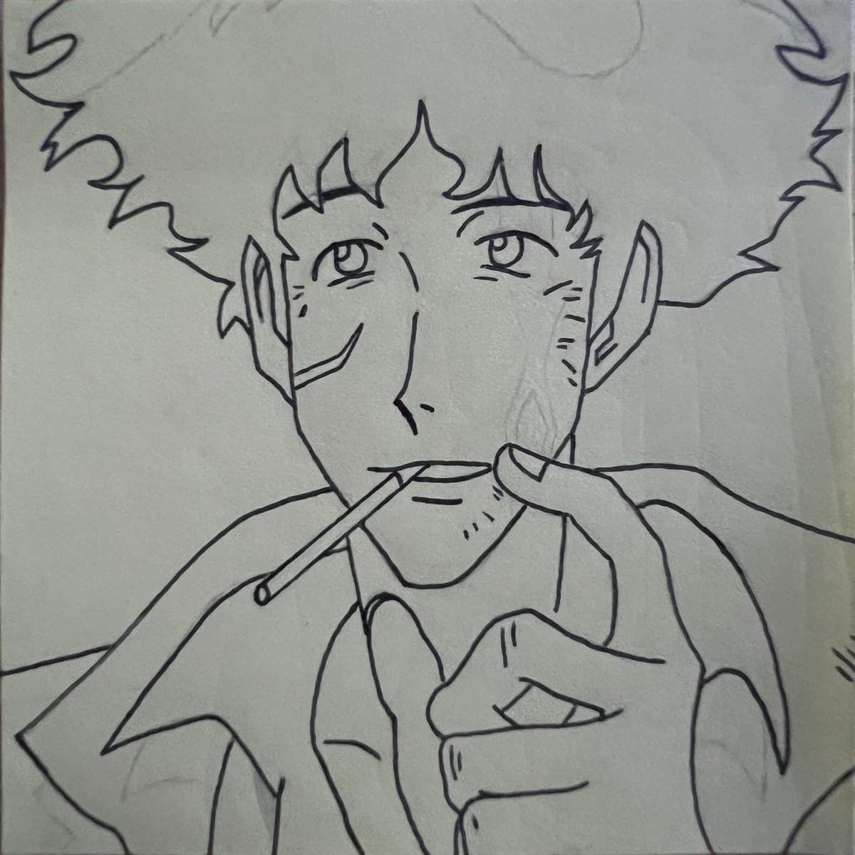 J1R_Productions's tweet photo. Okay, 3..2..1… Let’s jam! The coolest cat in all #anime, #SpikeSpiegel! #Drawing #Doodle #PostIt #PostItDrawing #PostItDoodle #CowboyBebop #SpaceCowboy #カウボーイビバップ #スパイクスピーゲル https://t.co/ycF04xGHwe