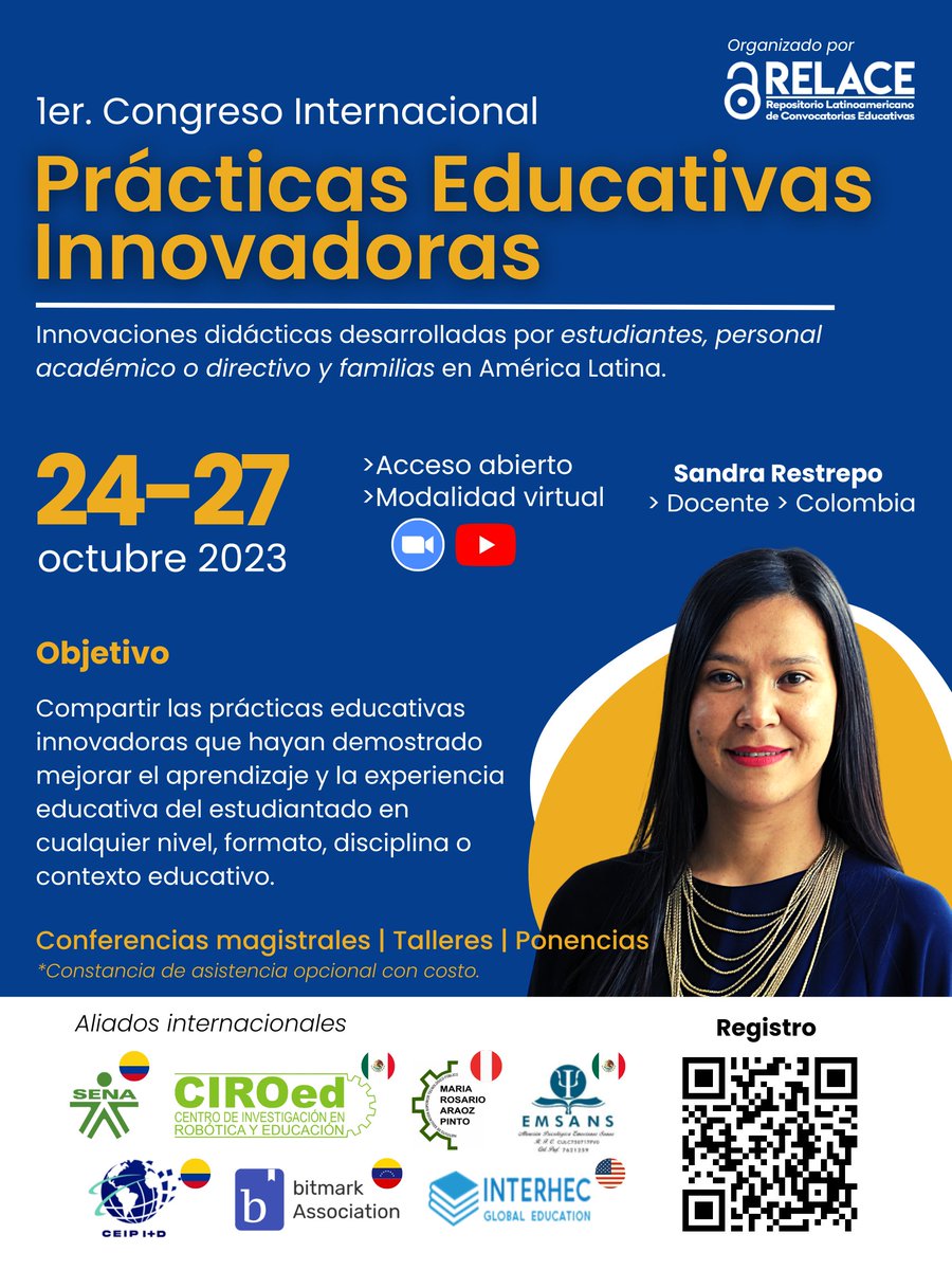 sol_arreguez's tweet photo. Llega el 1er. Congreso Internacional sobre Prácticas Educativas Innovadoras #EPIC2023 📚🤖

📌 Del 24 al 27 de octubre de 2023
📌 Modalidad virtual y acceso abierto

🔗 Registro en https://t.co/KWBeEFr1zo https://t.co/UPbvx2mUrv