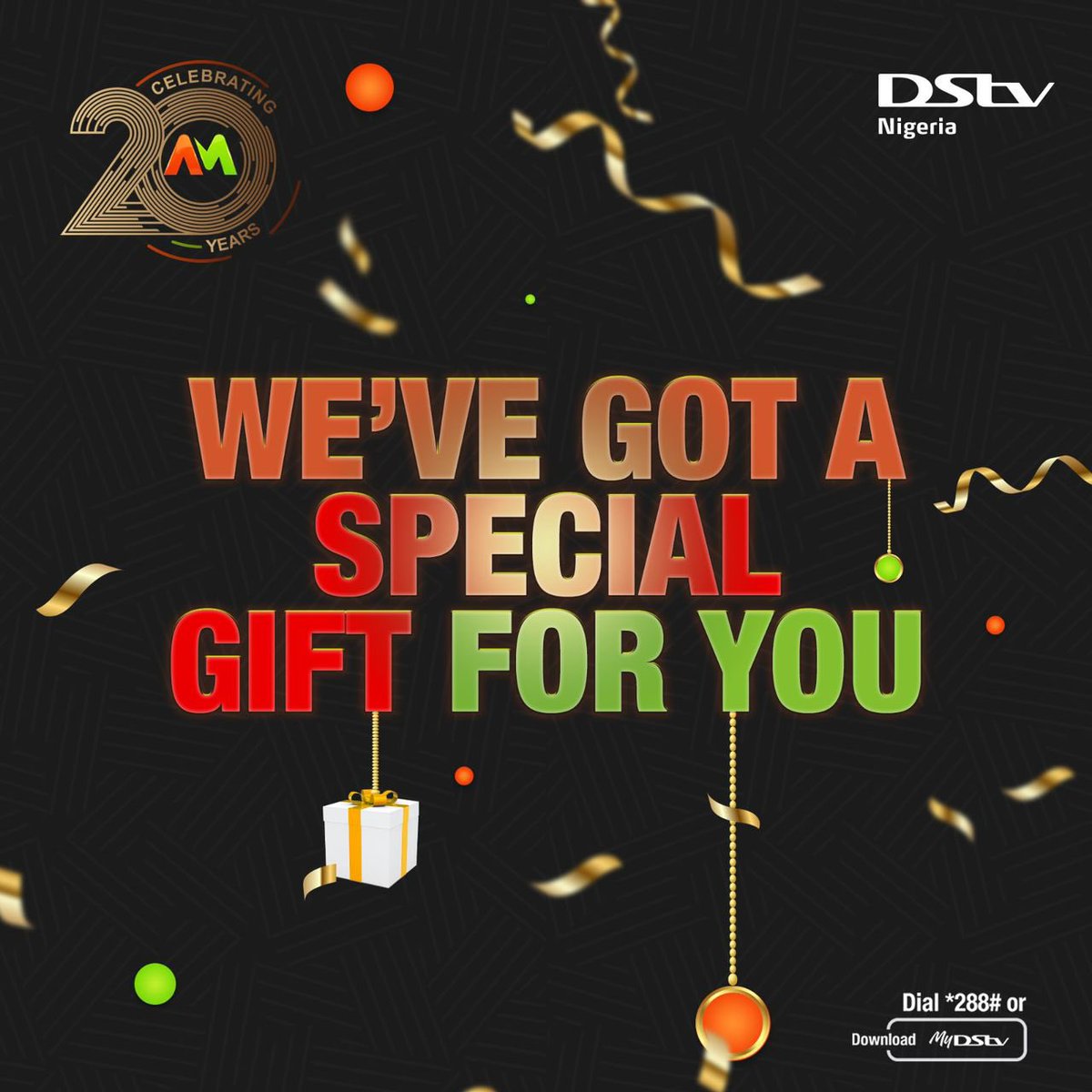 DStvNg's tweet photo. In celebration of @africamagic turning 20 years, AM Showcase and AM Urban are opening up to Compact and Confam subscribers today! 🎉

#dstv #africamagic #am20 #africamagic20 https://t.co/wppsZr6ktn