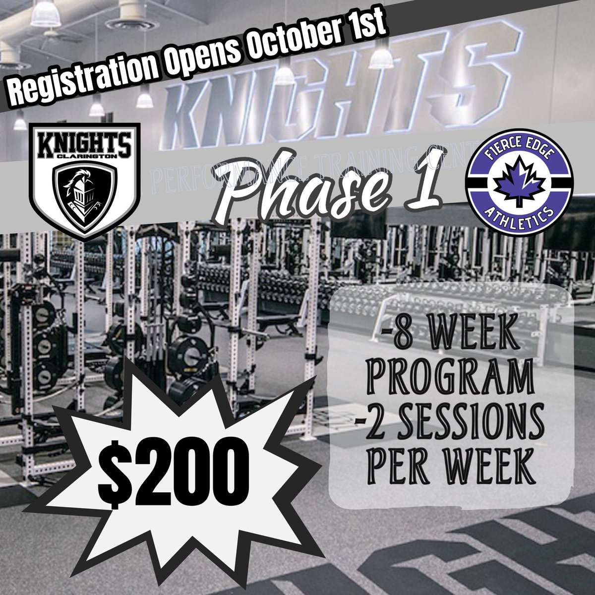 Registration for Phase 1 of our High Performance Football Training is now open!
Go to ClaringtonFootball.com to register. Spots are limited so register early.