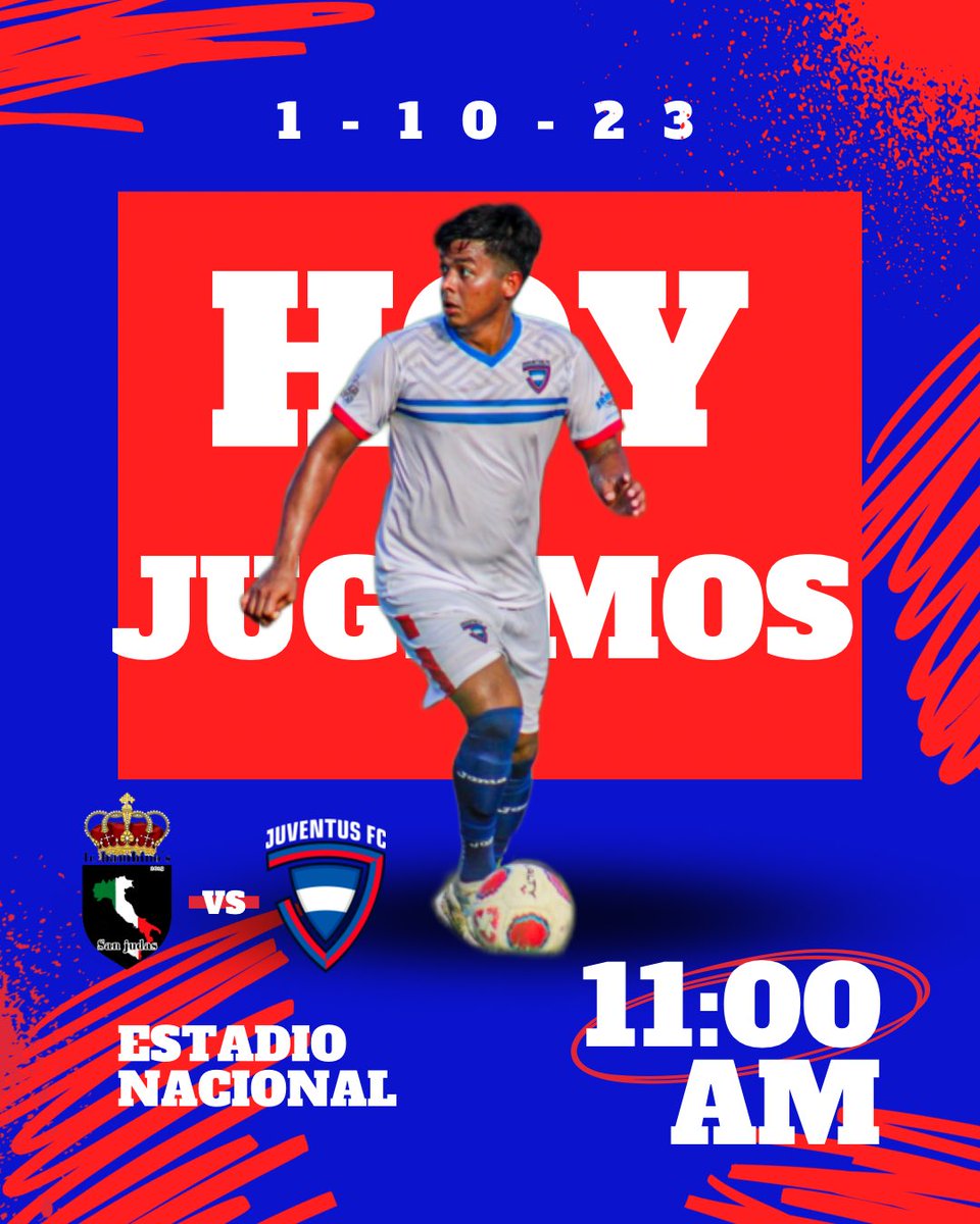 juventusfc_nic's tweet photo. ¡Hoy jugamos la Jornada 8 🆚 FC Bambino y en el Estadio Nacional de Fútbol de Nicaragua! 🤩🔴🔵💪🏻
 
  #OrgulloRojiazul #SoyRojiazul #VamosJuve https://t.co/kGU69bYsOO