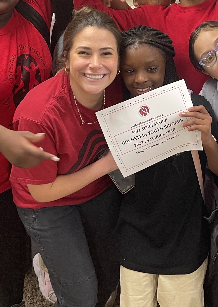 Dreams really do come true 🥰
I had a vision of providing a student with a choir scholarship just like I had when I was young that changed my life. My vision was supported and we were able to get not one, but FOUR fully paid scholarships to Hochstein School of Music!