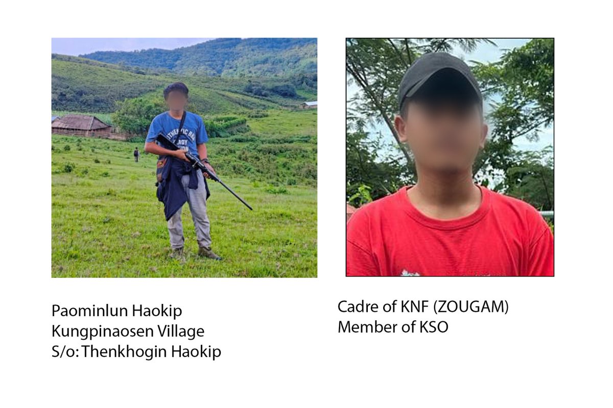 Gooner_Homer's tweet photo. 🚨🎙️BREAKING !
Killers of  Lingthoingambi and Hemanjit Arrested!

In a Significant turn of event some of the main culprits involved in the kidnapping and murder of 2 Minor Meitei Students have been arrested.
Some of the Involved are members of #KukiMilitant Group KNF and KNO who are under SoO agreements with India
The combined operation of #ManipurPolice and #IndianArmy led to the capture of six #KukiMilitants involved in their senseless killings. Our hearts go out to their families

[READ] https://t.co/0cRqZpuRq2
#ResilientManipur #ManipurFightsBack