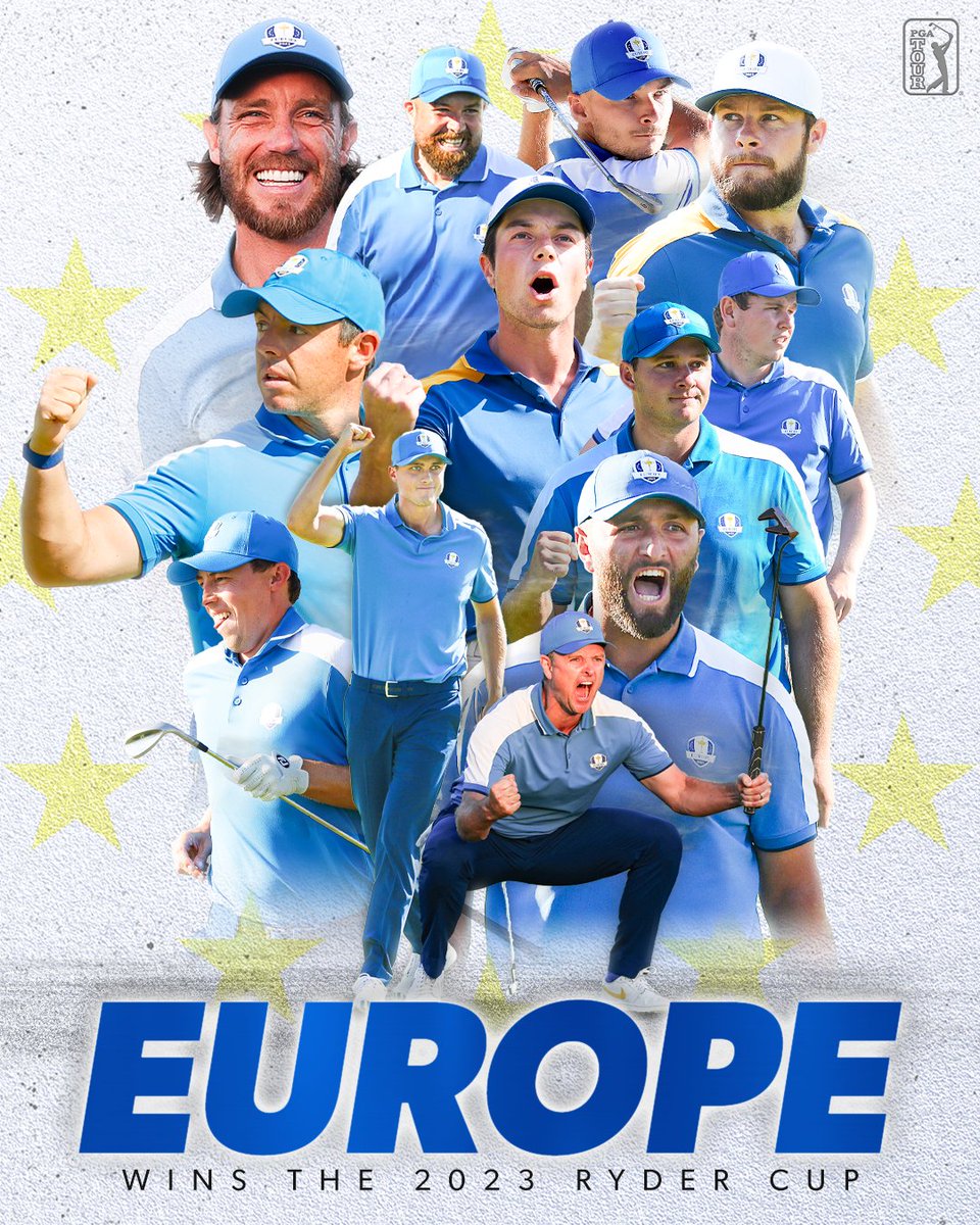 Team Europe has taken back the Ryder Cup! A dominant showing in Rome 🏆