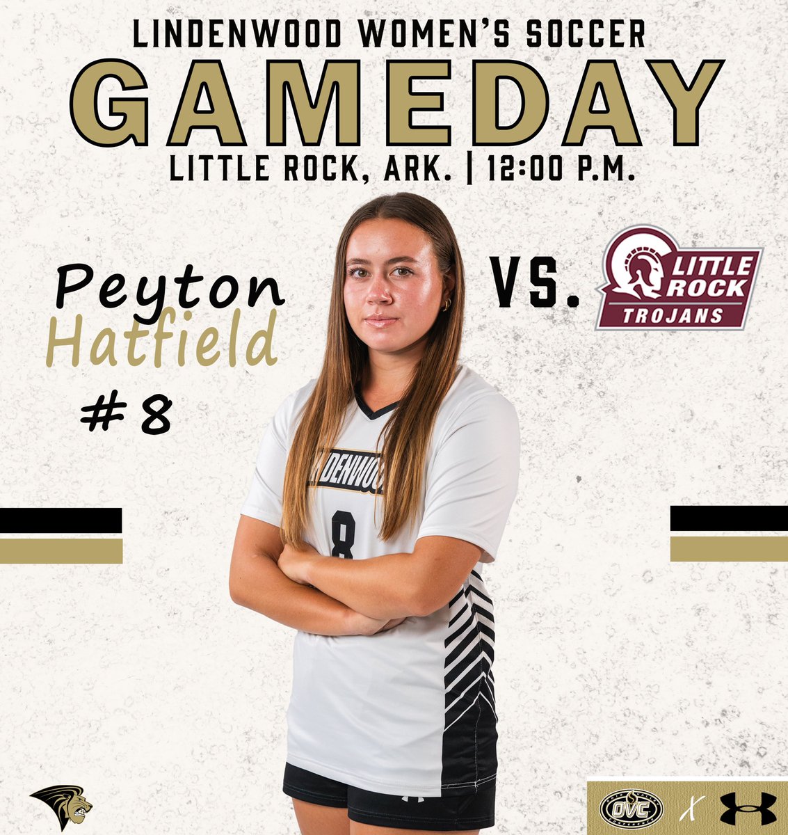 The <a href="/LindenwoodWSOC/">Lindenwood Women's Soccer</a> team 🦁⚽️🦁⚽️ finishes off the weekend on the road at Little Rock at 12:00 p.m. 

📊: tinyurl.com/3bv29tnm

#NewLevel
#OVCit