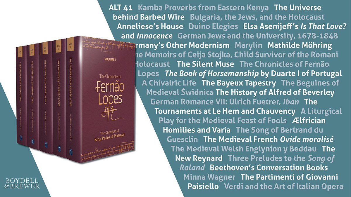 boydellbrewer's tweet image. A truly monumental translation, The Chronicles of Fernão Lopes involved a team of translators including Shirley Clarke, Francisco Fernandes, Philip Krummrich, Iona McCleery, Juliet Perkins &amp;amp; Clive Willis.

Get 40% off w/code BB204 thru 02 October: boybrew.co/3oCWPDr
#ITD2023