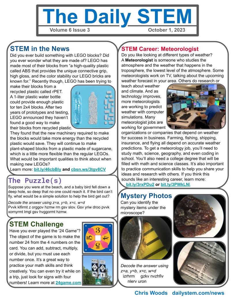 dailySTEM Chris Woods tweet media