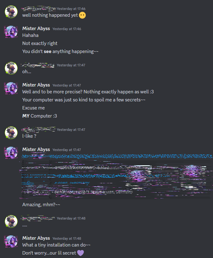 abyss_mister's tweet photo. My latest victim got a smartwatch with heart rate monitor! Not only are my commands controlling her computer... but also the very pace of her heartbeat!~

She also has a huge kink about manipulation and gaslighting~
So go ahead and buy me lots of coffee now... Public Beta Girl 💜 https://t.co/iXmirC23v3
