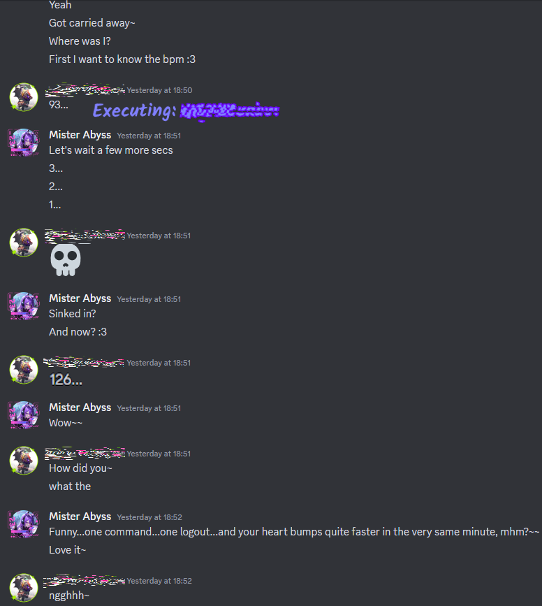 abyss_mister's tweet photo. My latest victim got a smartwatch with heart rate monitor! Not only are my commands controlling her computer... but also the very pace of her heartbeat!~

She also has a huge kink about manipulation and gaslighting~
So go ahead and buy me lots of coffee now... Public Beta Girl 💜 https://t.co/iXmirC23v3
