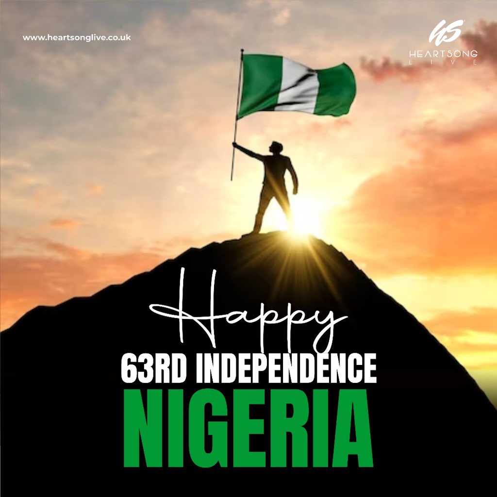 God bless Nigeria. God bless her people! 🙌🏾

Happy Independence Day! 🥳🎉

.
.
.
.
.
#heartsong #heartsongliveradio #heartsonglive1 #christian #jesus #bible #god #faith #jesuschrist #christianity #church #bibleverse #prayer #gospel #godisgood #pray #worship