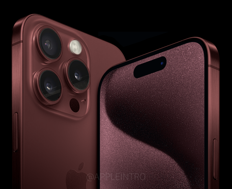 appleintro's tweet photo. iPhone 15 Pro concept in Deep Red 🥵 https://t.co/PDhkS2SyZI