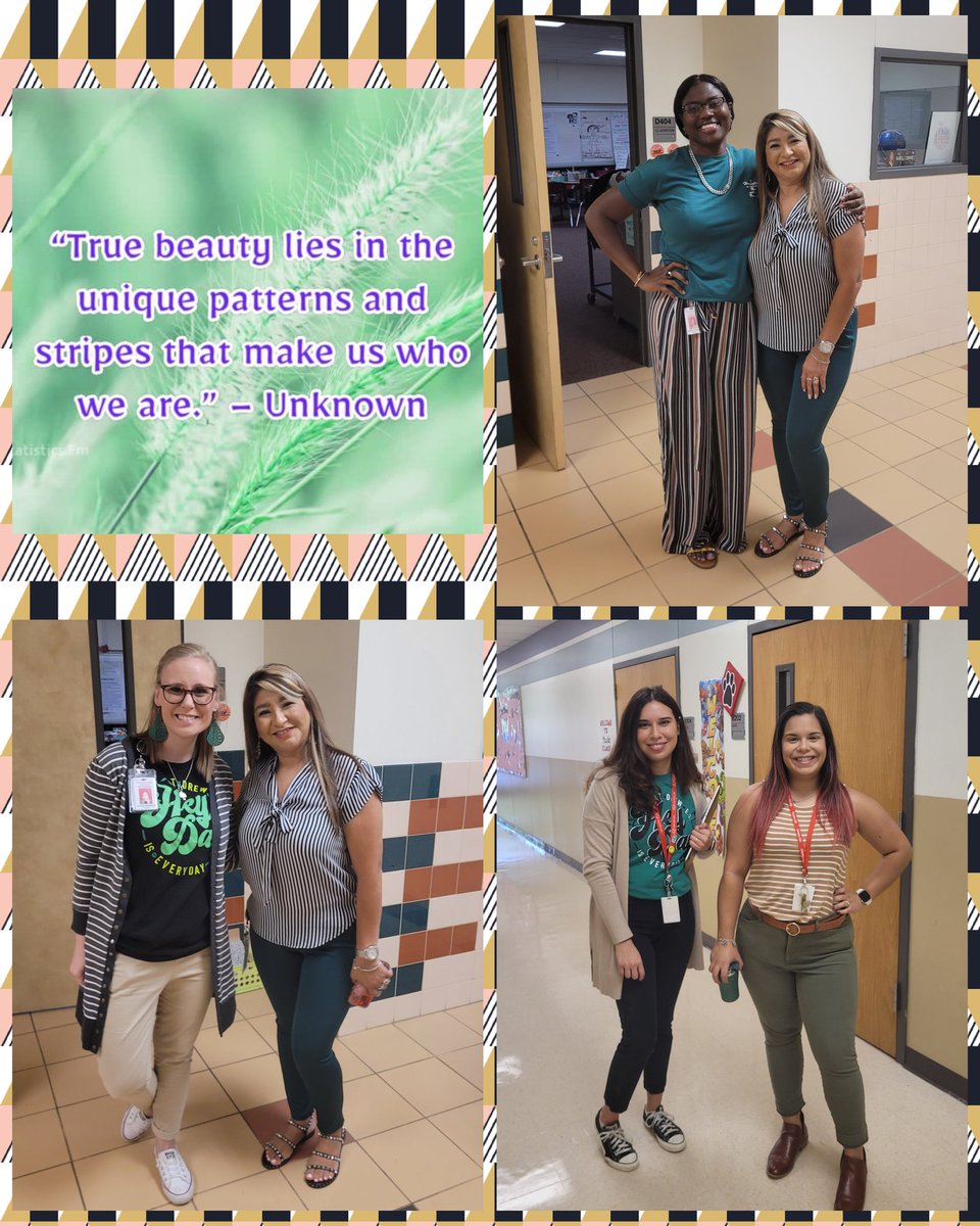 AnthCher1's tweet image. September flew by, but we closed it on a high note. We're all different but beautiful together ❤️ STRIPES 🦓💈
@C_Tisdom @CharlesRDrewES @tarabrogers @LauraMo63660182 @mrs_odellk @teacher_romans 
#4thgradeteam