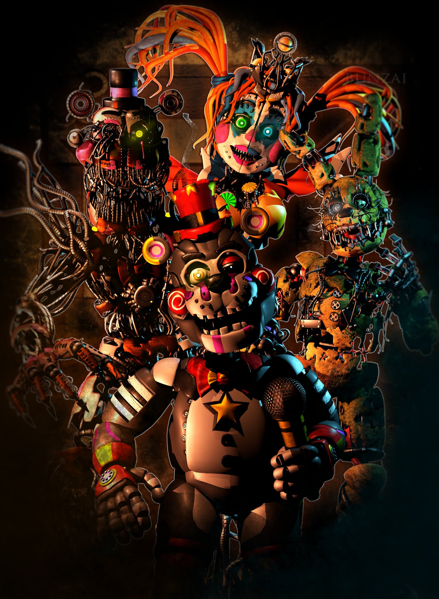 👑 BunZai ❄ on X: FNaF6 Concepts: Scraptrap ideas Base models: Scott  Cawthon - SteelWoolStudios Edits by me Made in Cinema4D R19 #fnaffanart # FNAF #HelpWanted #C4D #fivenightsatfreddys #freddyfazbear📷 #bonniefnaf  #lefty #puppet #fnaf6 #