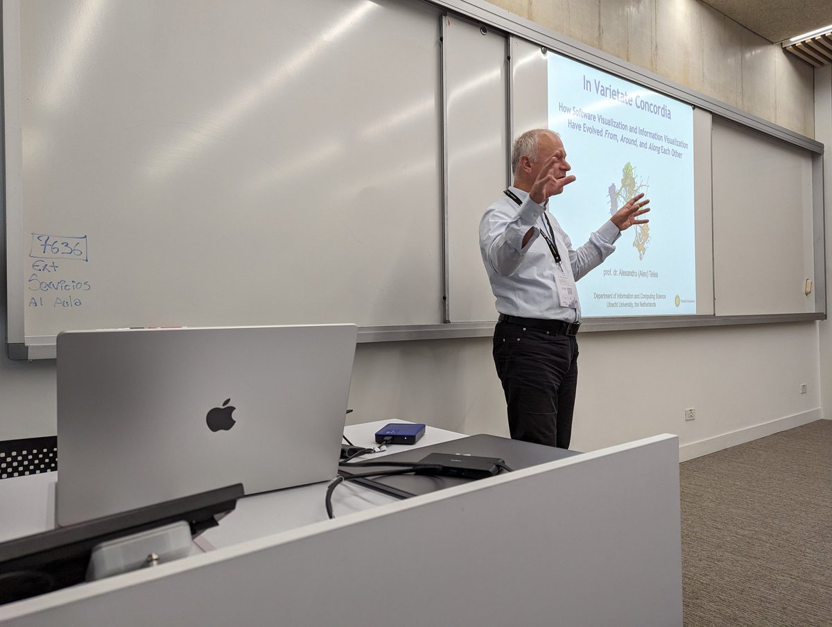 robertominelli's tweet image. Alexandru C. Telea is starting his #VISSOFT2023 keynote on how Software Visualization and Information Visualization have evolved from, around, and along each other.
@IEEEVISSOFT