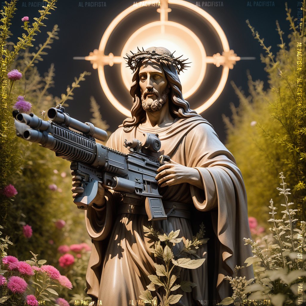AlPacifista's tweet photo. Nella #NuovaNormalità anche Gesù è sceso in guerra per difendere i diritti e la vita dei più deboli.

#Jesus #1ottobre https://t.co/fcaBgElxMj