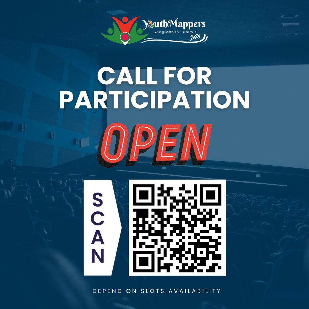 We are thrilled to announce that registration for our upcoming YouthMappers Bangladesh Summit 2023 is officially OPEN!

Registration link- forms.gle/x5f3CC8kREPr8d…

Event Details- forms.gle/x5f3CC8kREPr8d…

Date: December 02, 2023 at 9 AM to 6 PM
Venue: Eastern University Bangladesh