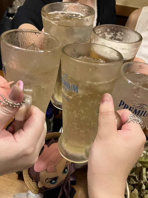 打ち上げに急遽お誘い頂けたので混ざらせて貰いました。ありがとう御座いました〜本当に楽しかったです 色々オグの話が出来てとてもうれしかった…… 