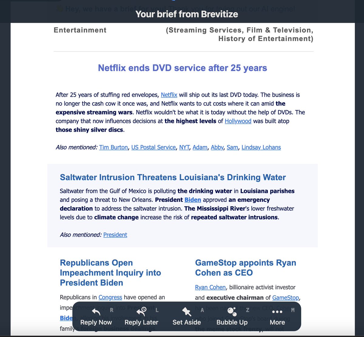 brevitizeit's tweet photo. #summary vs brief from @brevitizeit. 
Can you spot the difference? 😀 
You can now try it yourself for FREE! 🚀
Just join our waiting list at https://t.co/uYm4N9aUDE to try our #AI 
(content from @MorningBrew)