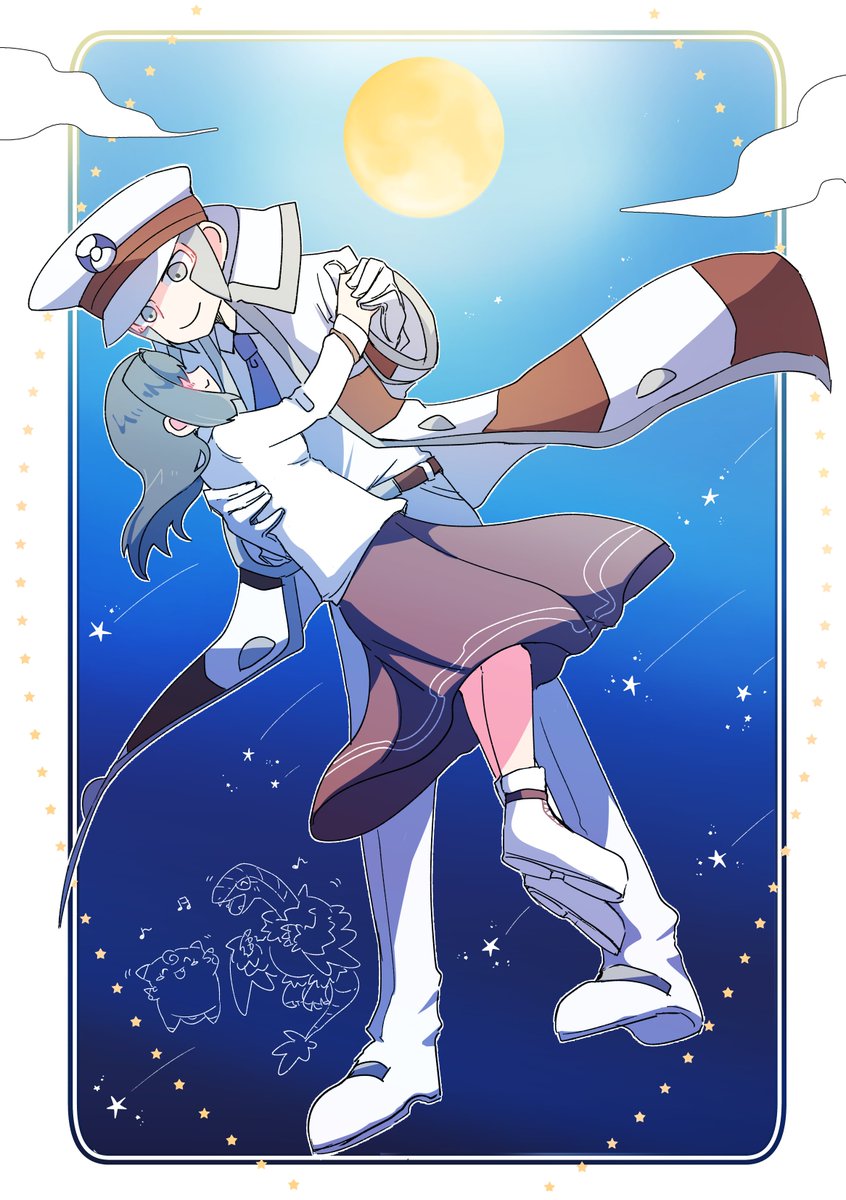 ※▽夢 捏造/脱帽/夢主顔姿有
「今日は月が綺麗だからね」 #pkmn夢 