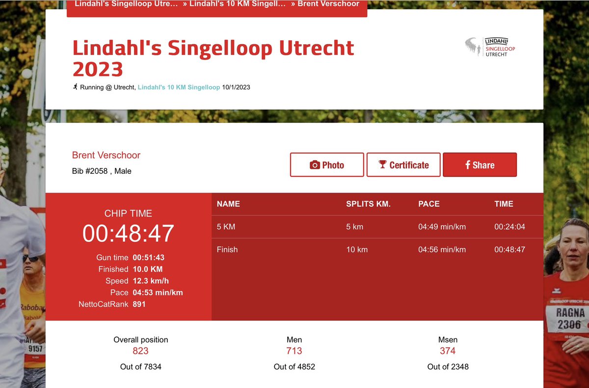 Trots op deze 14-jarige! 💪🏻❤️ #singelloop #utrecht #10k #topper <a href="/SingelloopUtr/">Lindahl's Singelloop Utrecht</a>
