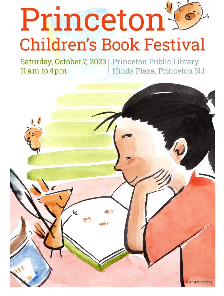 NJ friends, I'll be at the Princeton Children's Book Festival on Saturday along with many other fabulous authors and illustrators. Come say hello and get a signed copy of The Pearl Hunter! #pplbookfest